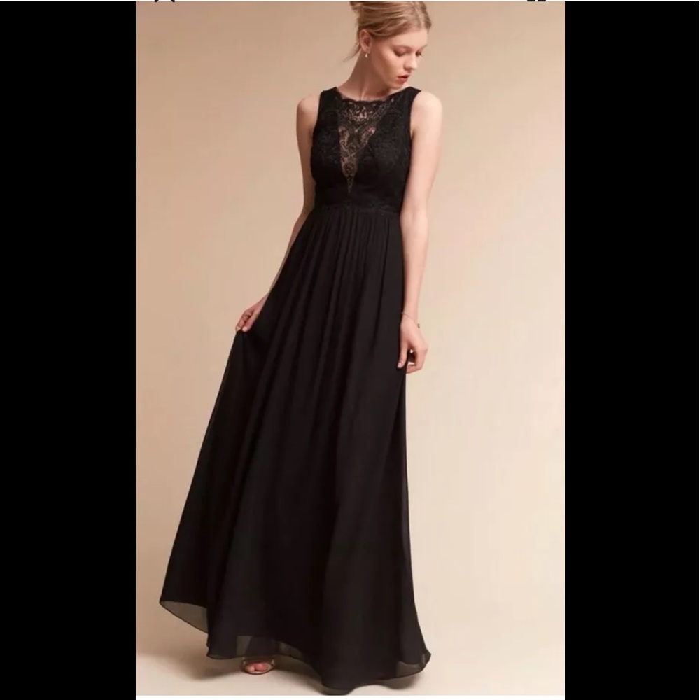 NWT BHLDN Jenny Yoo Dolly Dress black sz 2 gown